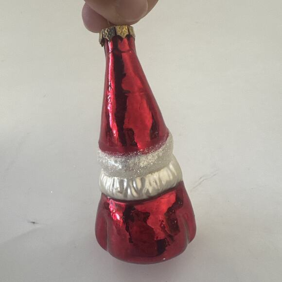 Set of 4 Christmas Ornaments by Greenbrier Santa‎ Snowman Tree Blown Glass - Picture 10 of 13